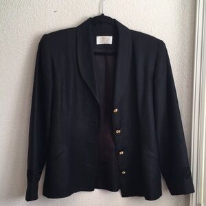 Black Women's Blazer with Gold Buttons